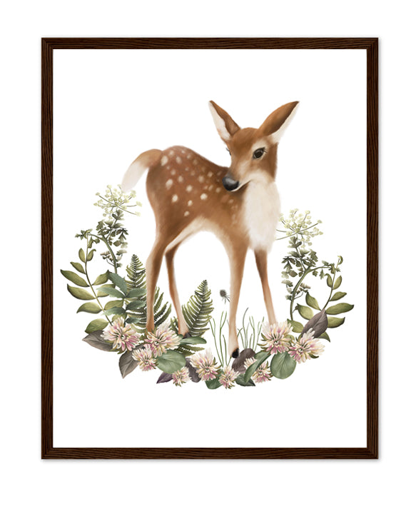 Bramble Deer Art Print- Studio Q - Art by Nicky Quartermaine Scott