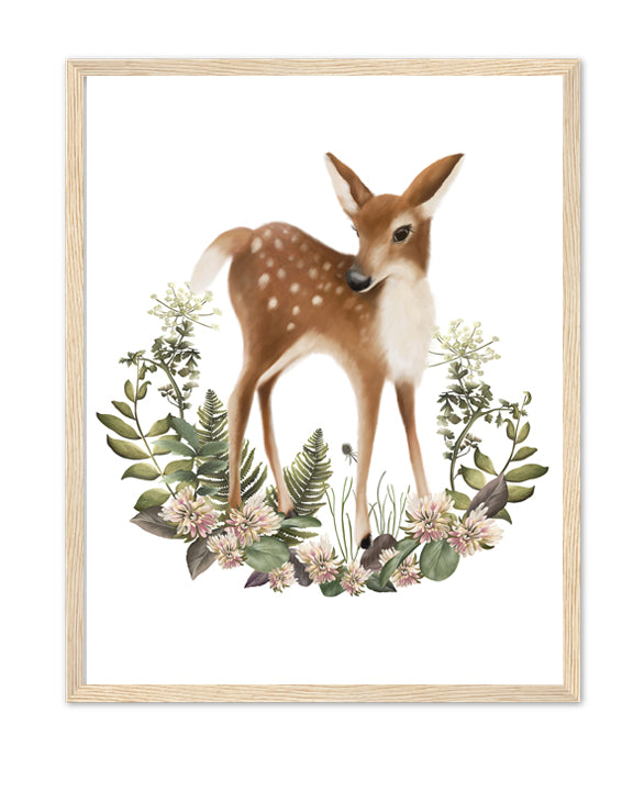 Bramble Deer Art Print- Studio Q - Art by Nicky Quartermaine Scott