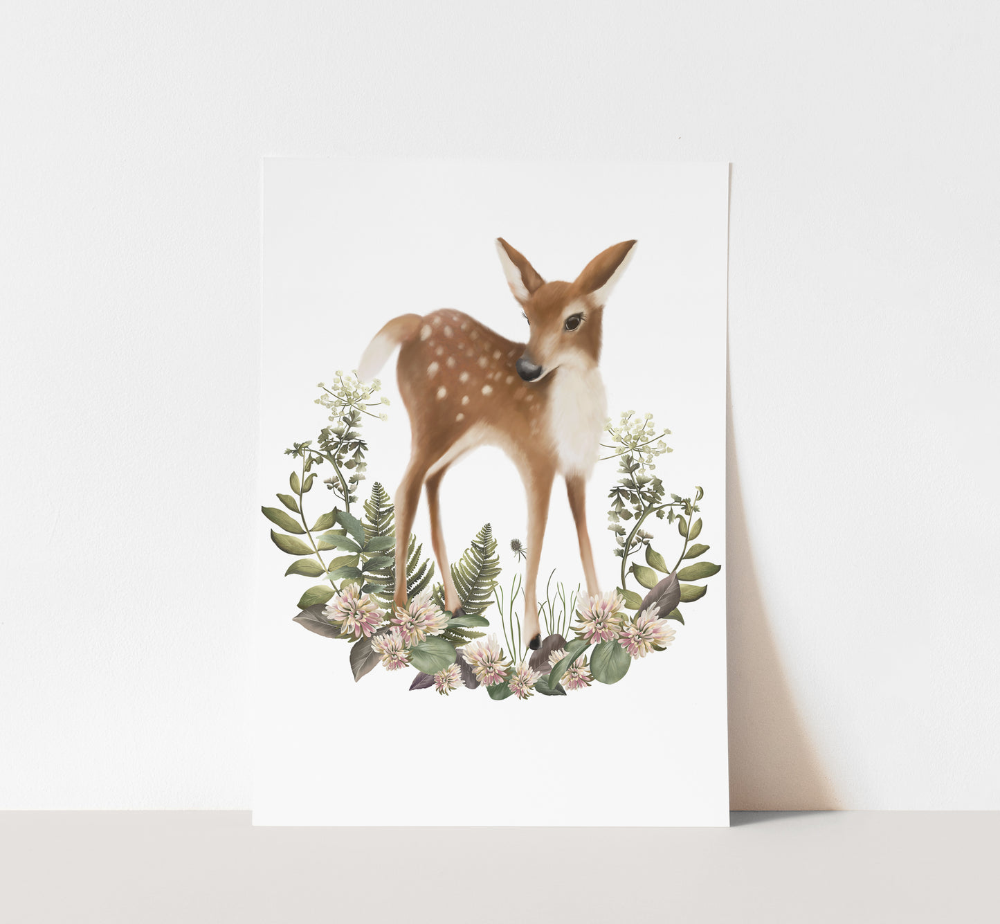 Bramble Deer Art Print- Studio Q - Art by Nicky Quartermaine Scott