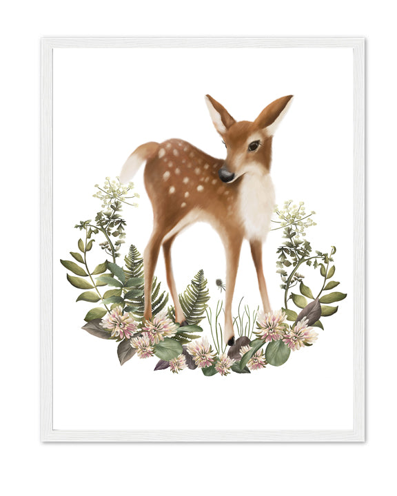 Bramble Deer Art Print- Studio Q - Art by Nicky Quartermaine Scott