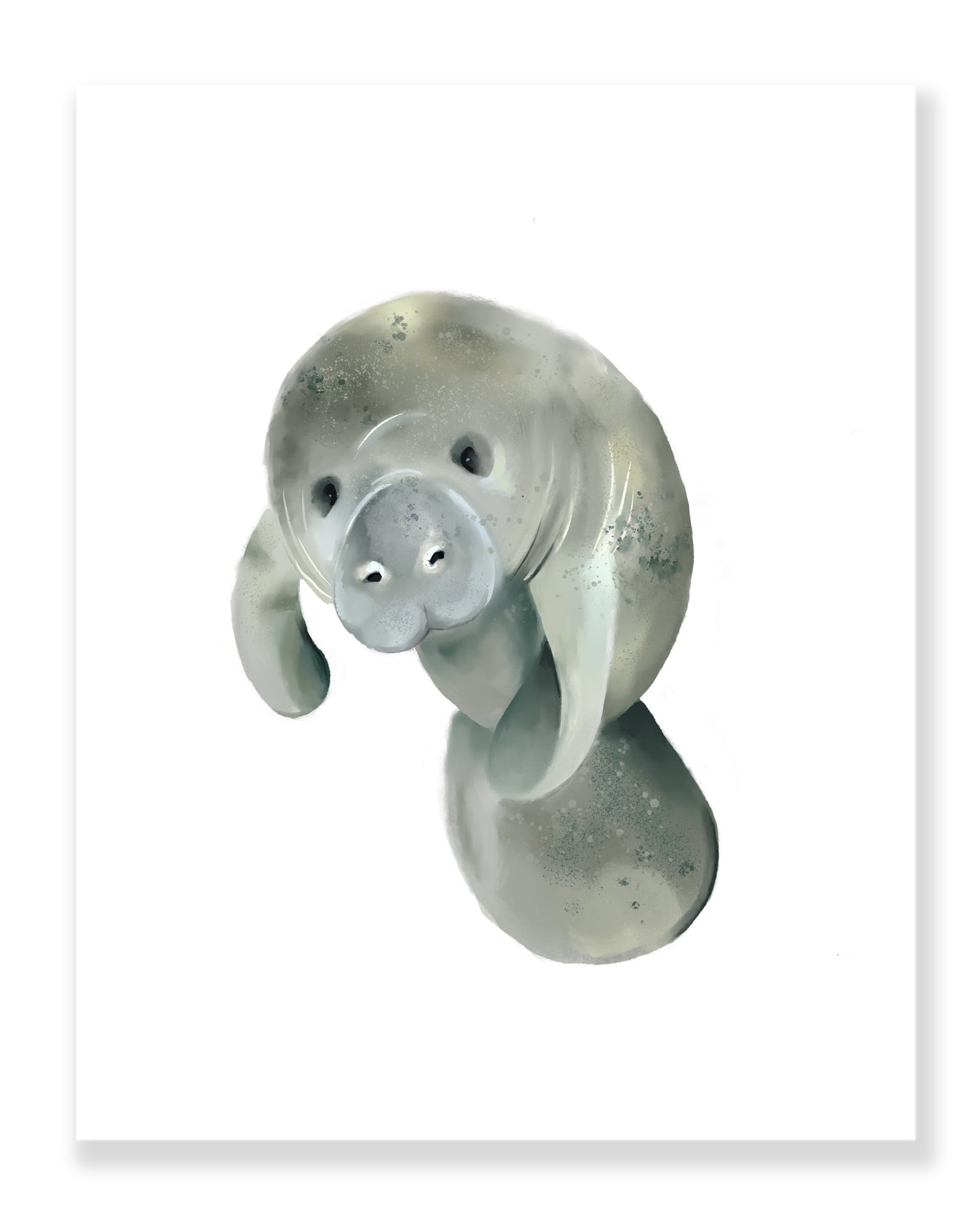 Manatee Nursery Print