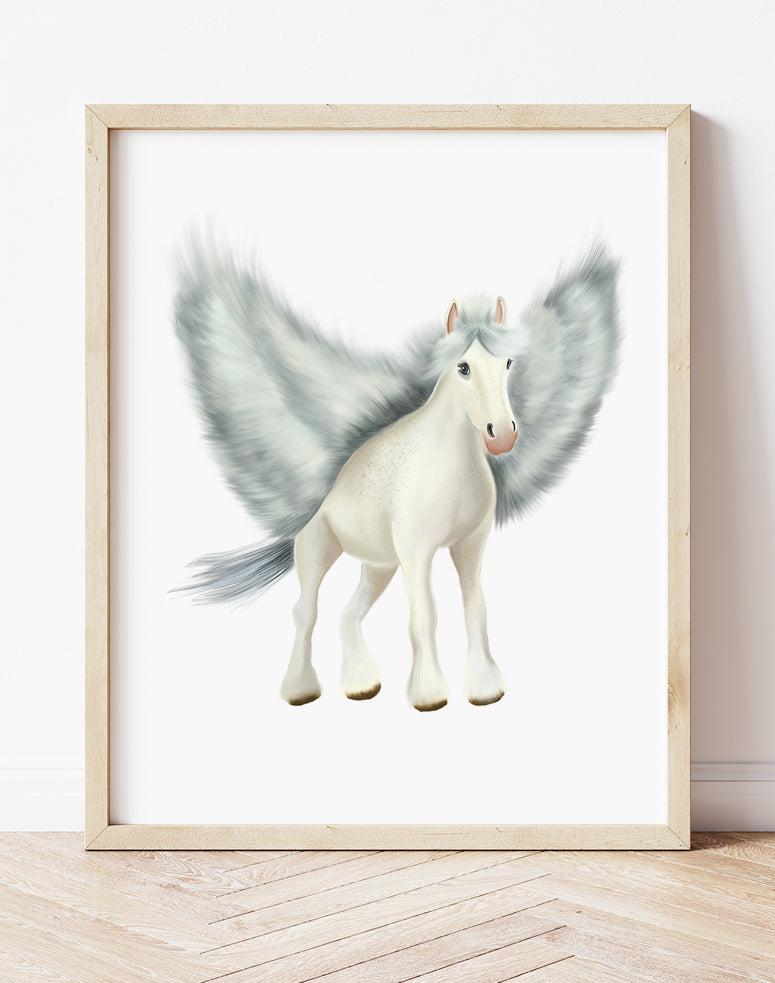 Pegasus Nursery Art Printtudio Q - Art by Nicky Quartermaine Scott