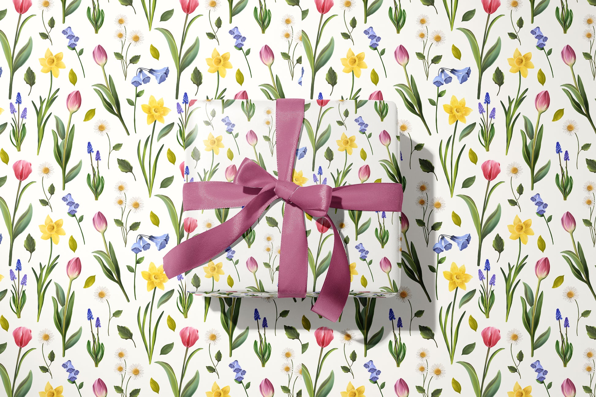 Springtime Florals Wrapping Paper- Studio Q - Art by Nicky Quartermaine Scott