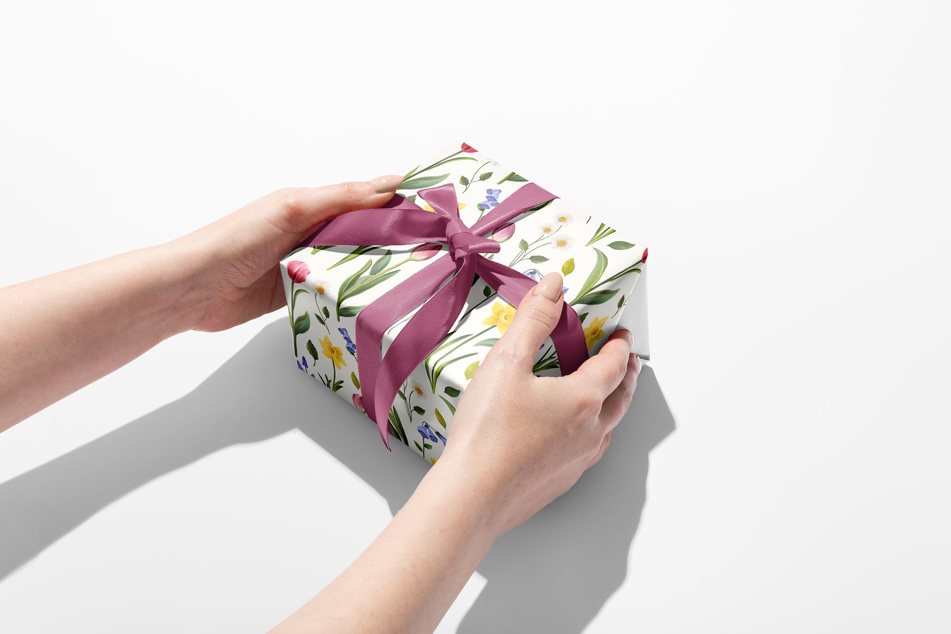 Springtime Florals Wrapping Paper- Studio Q - Art by Nicky Quartermaine Scott